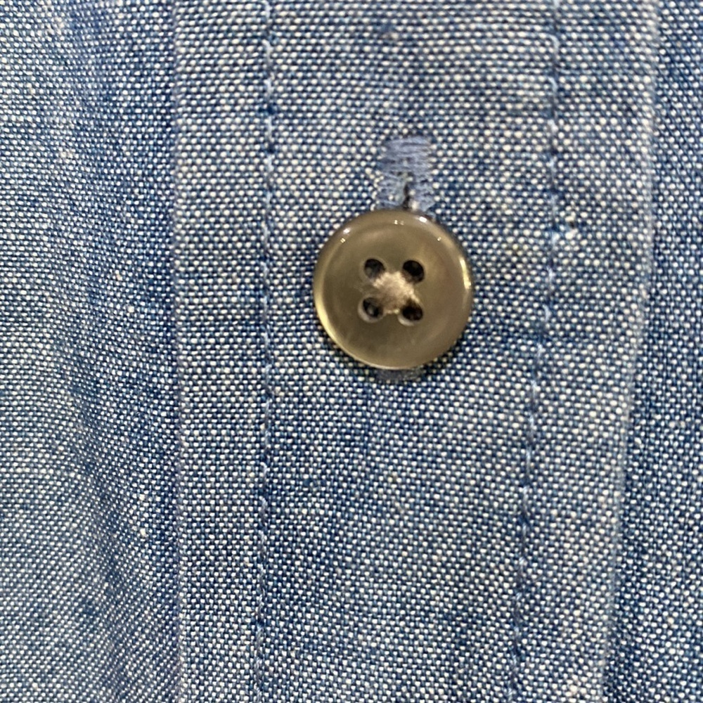 J. Crew Re-Imagined  Chambray Long Sleeve Button Down Top - Picture 7 of 11